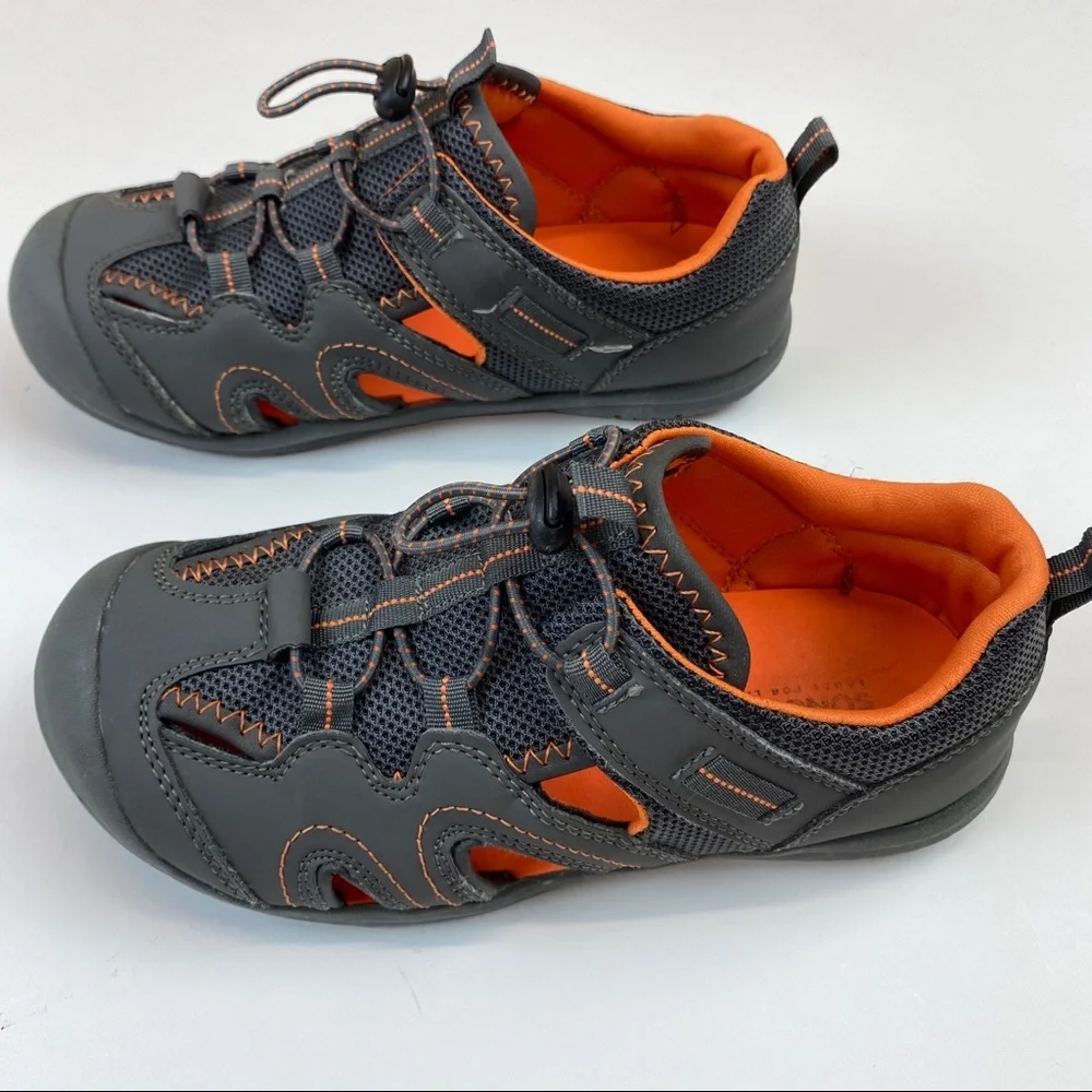 Boys Sandals Size 3 by Sonoma Gray & Orange - Picture 4 of 12